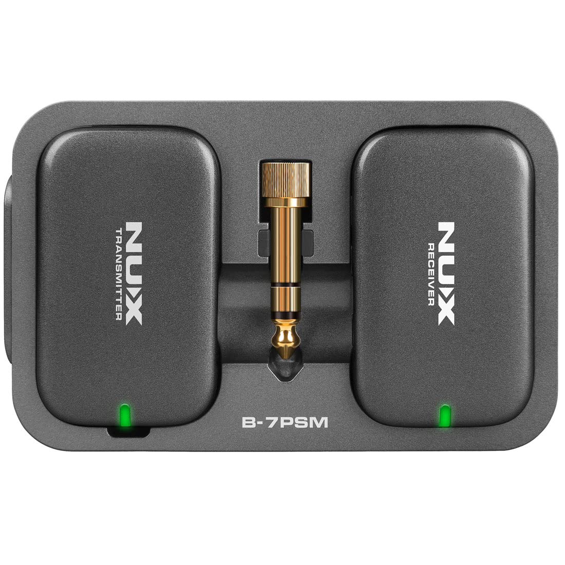 NUX - B-7PSM 5.8 GHz Wireless in-Ear Monitoring System, Charging Case Included, Stereo Audio transmitting