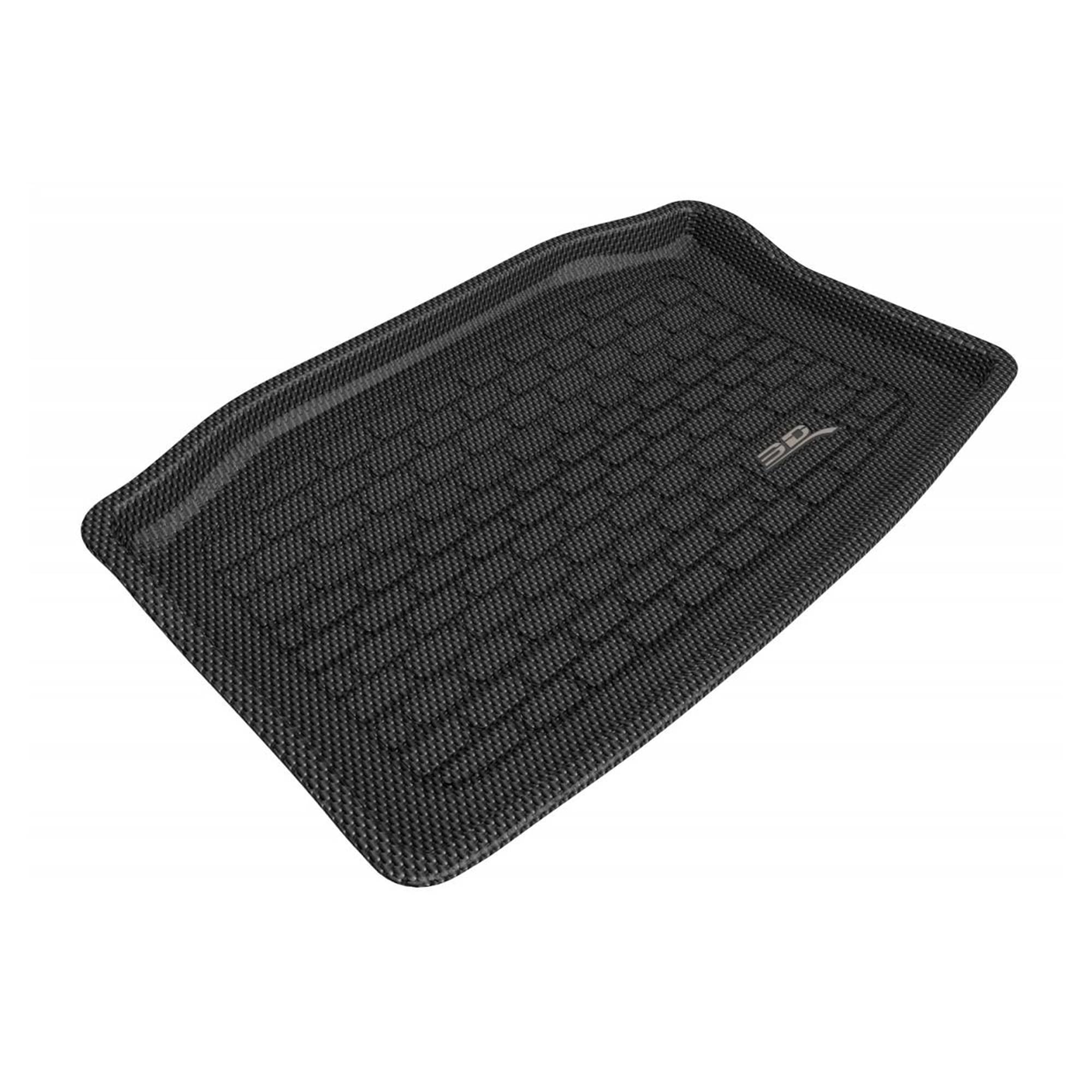 3D MAXpider - All-Weather Rear Trunk Well Mat Liner for Tesla Model 3 2018-2022 Custom Fit Lower Storage Cargo Liner- Kagu Black