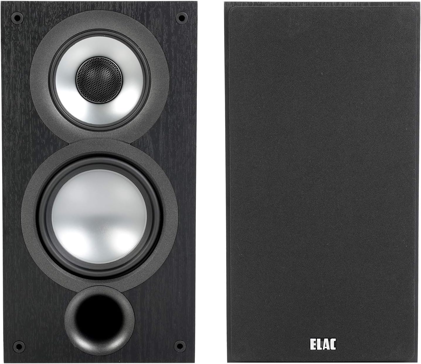 ELAC - Uni-Fi 2.0 3-Way 5.25 Bookshelf Speakers, Black