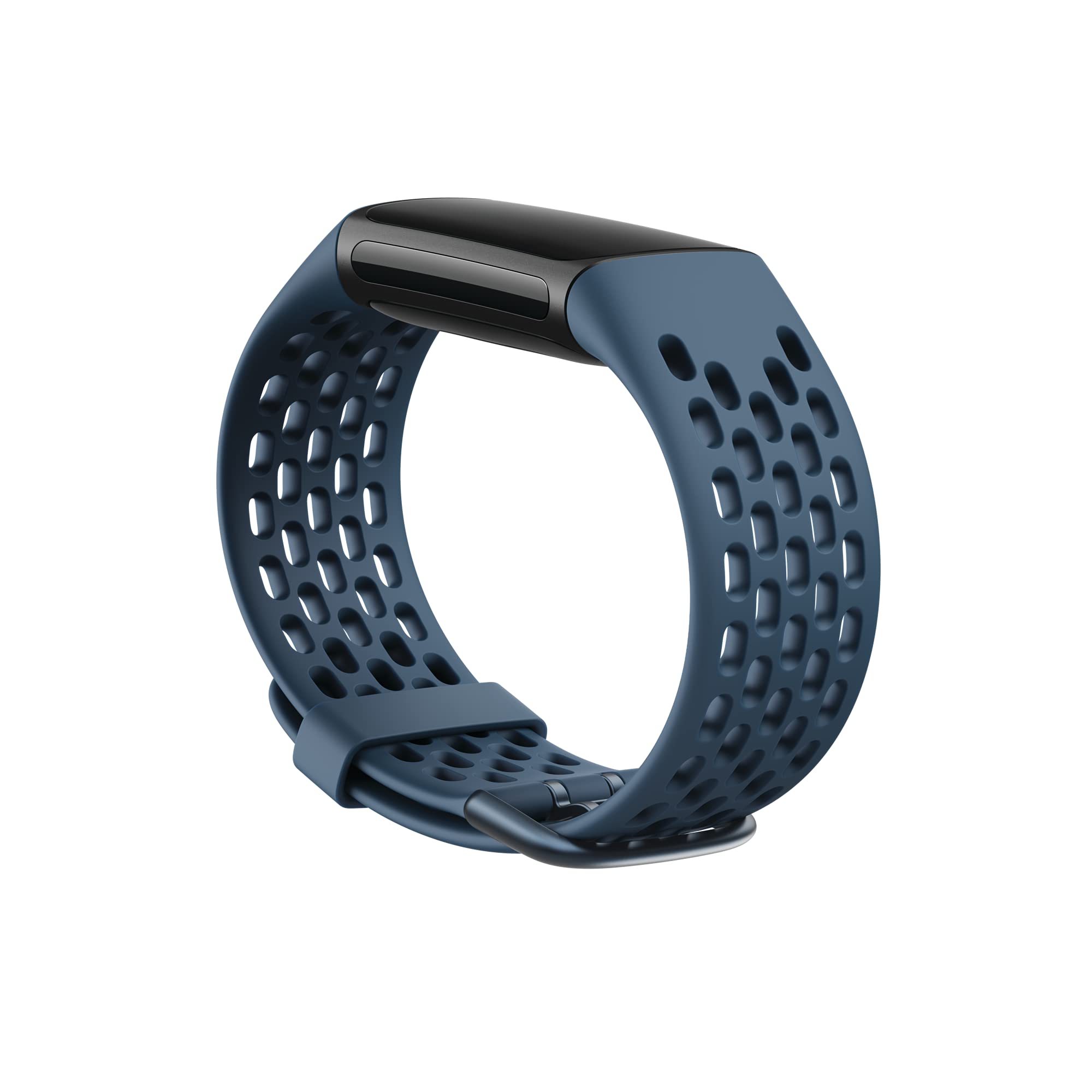 Fitbit - Charge 5 & 6 Sport Accessory Band, Deep Sea, Large