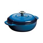 Lodge - 3 Quart Blue Enameled Cast Iron Dutch Oven