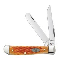 Case Knives - Pocket Worn® Whiskey Bone Standard Jig Chrome Vanadium Mini Trapper