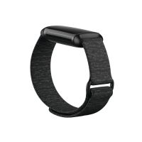 Fitbit - Charge 5 & 6 Hook & Loop Accessory Band, Charcoal, Large