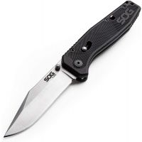 SOG - Flare Straight Edge Stainless Steel Pocket Knife, Satin