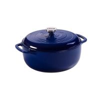 Lodge - 6 Quart Indigo Enameled Cast Iron Dutch Oven